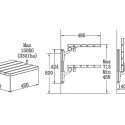 SA-B450 Height Adjustable Wood Bath Seat 2