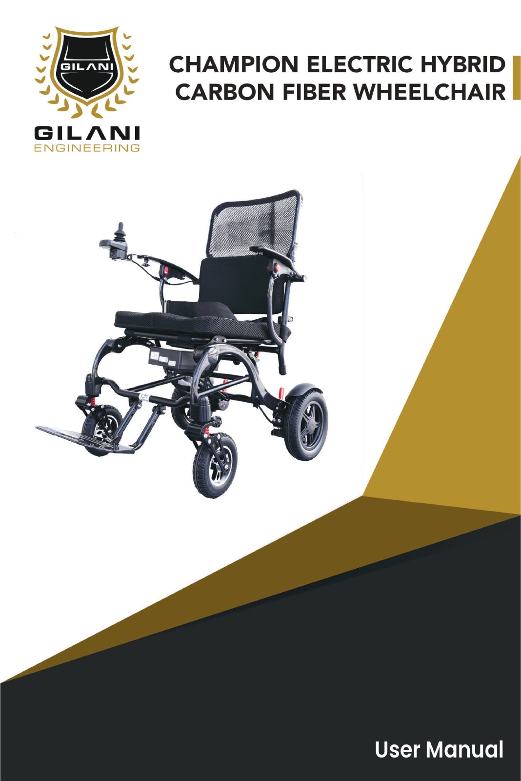 Carbon Fibre Electric Wheelchair DC013_User_Manual
