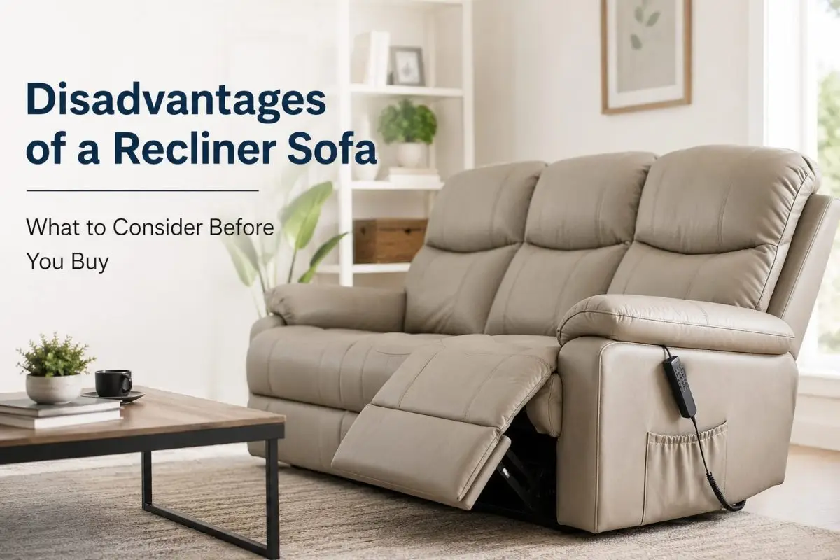 Disadvantages of a Recliner Sofa – Learn the common drawbacks of recliner sofas, including space requirements, maintenance and posture