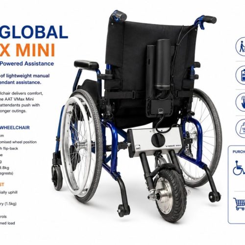 Glide Global wheelchair with VMax Mini Glide Global wheelchair with VMax Mini