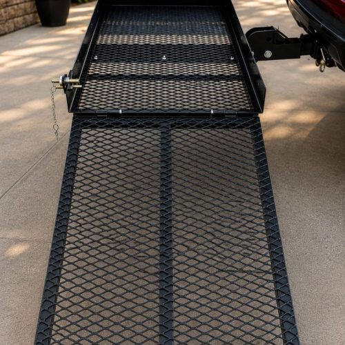 Bi fold Scooter ramp carrier for vehicle conversion Bi fold Scooter ramp carrier for vehicle conversion
