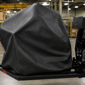 Covered cargo on SUV carrier by Harmar