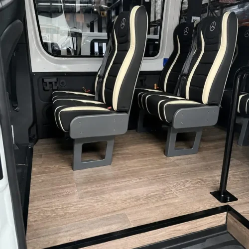 Tour bus commercial vinyl flooring installation Tour bus commercial vinyl flooring installation